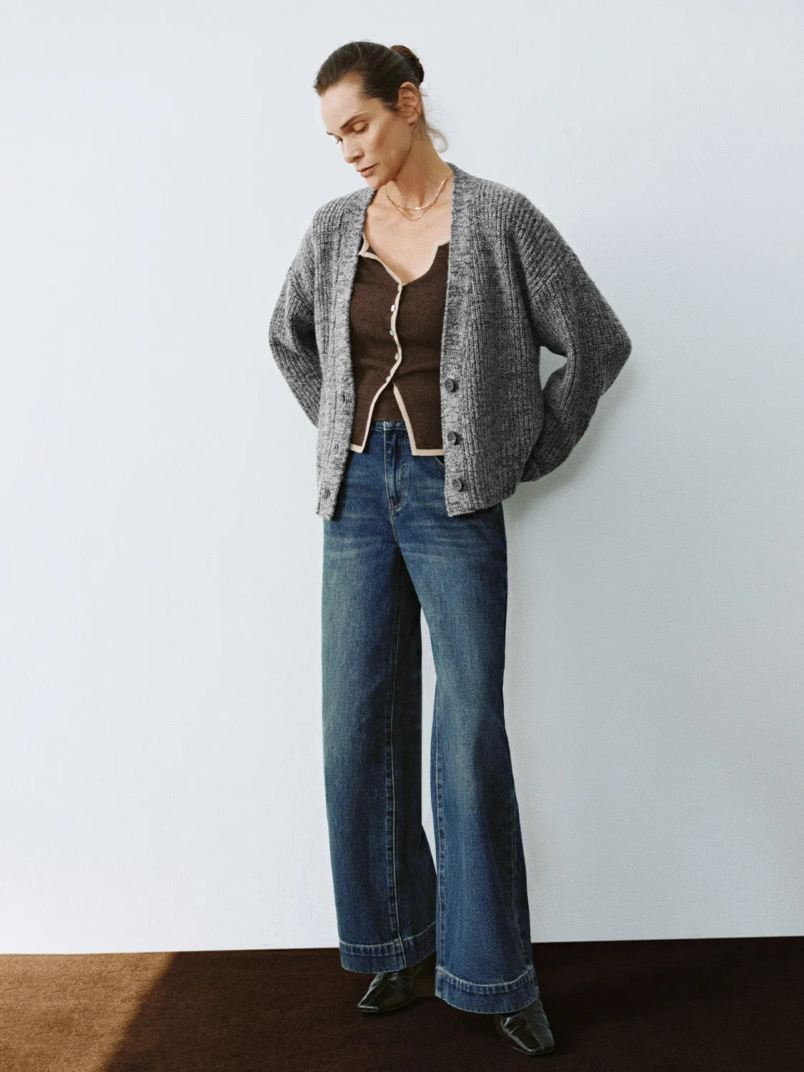 Button Up Knitted Cardigans