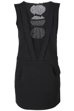 C BLOCK BASILIA Black Cocktail Evening Dress