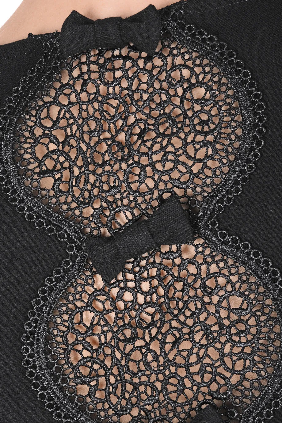 C BLOCK BASILIA Black Cocktail Evening Dress