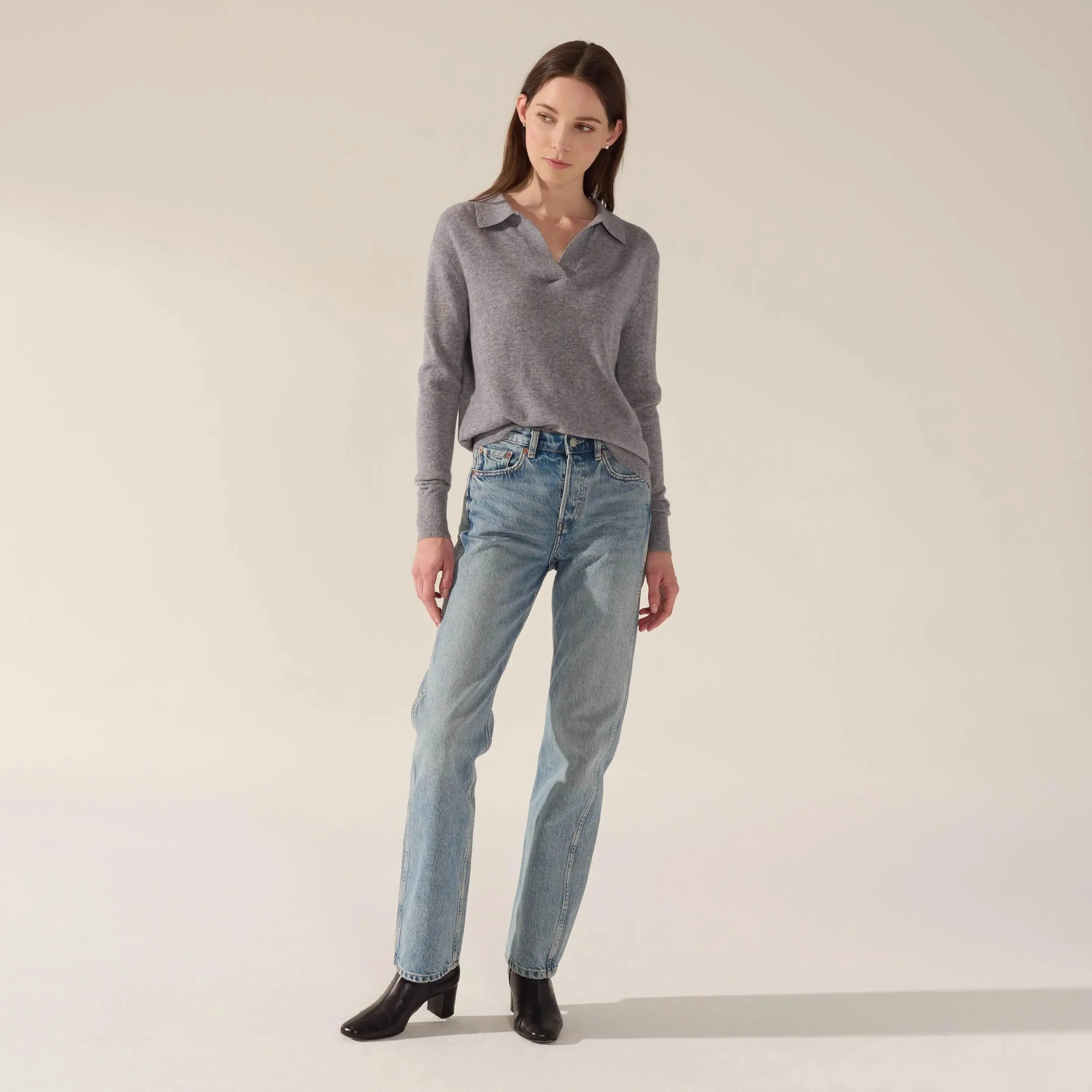 Camila Airy Collared cashmere Sweater by Italic