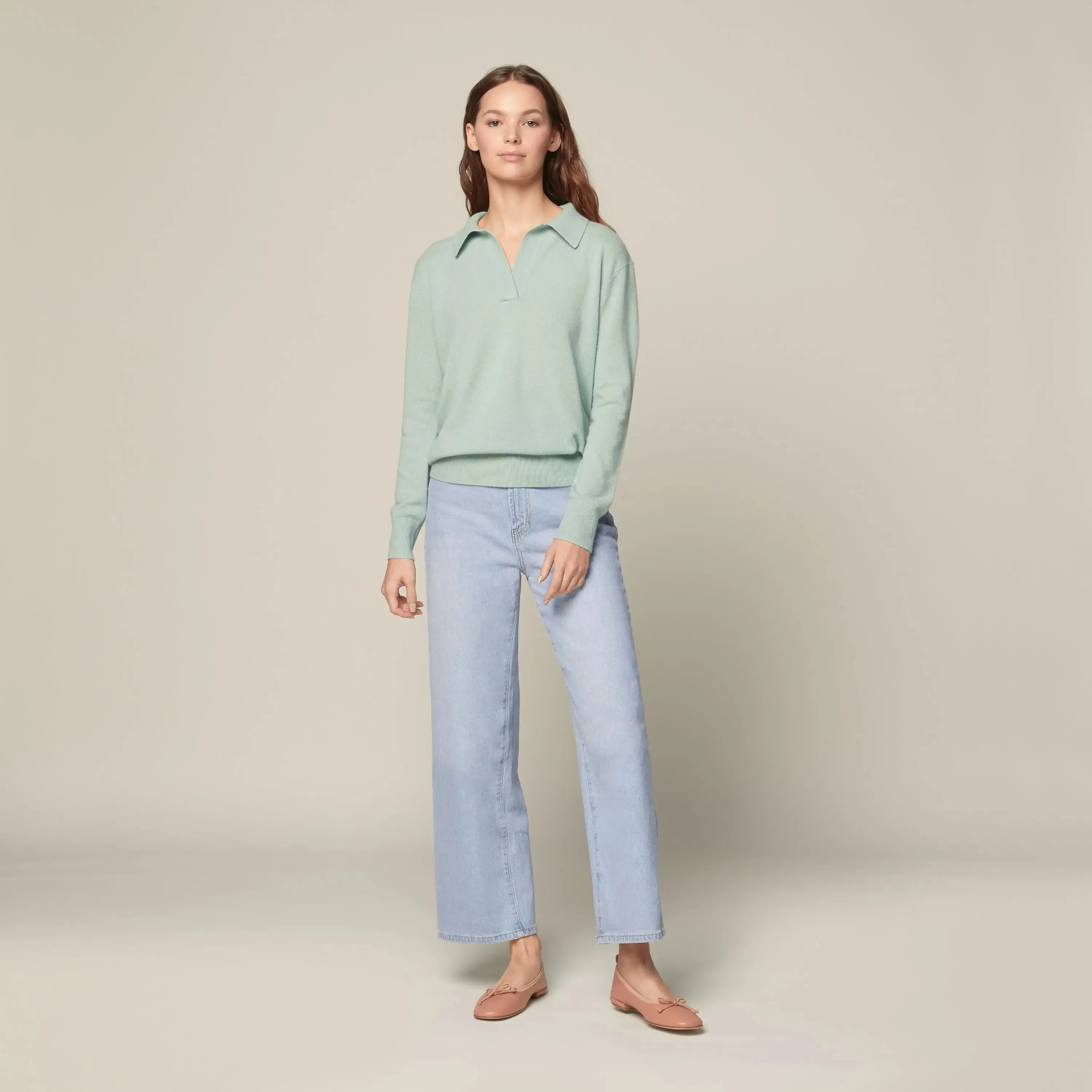 Camila Airy Collared cashmere Sweater by Italic