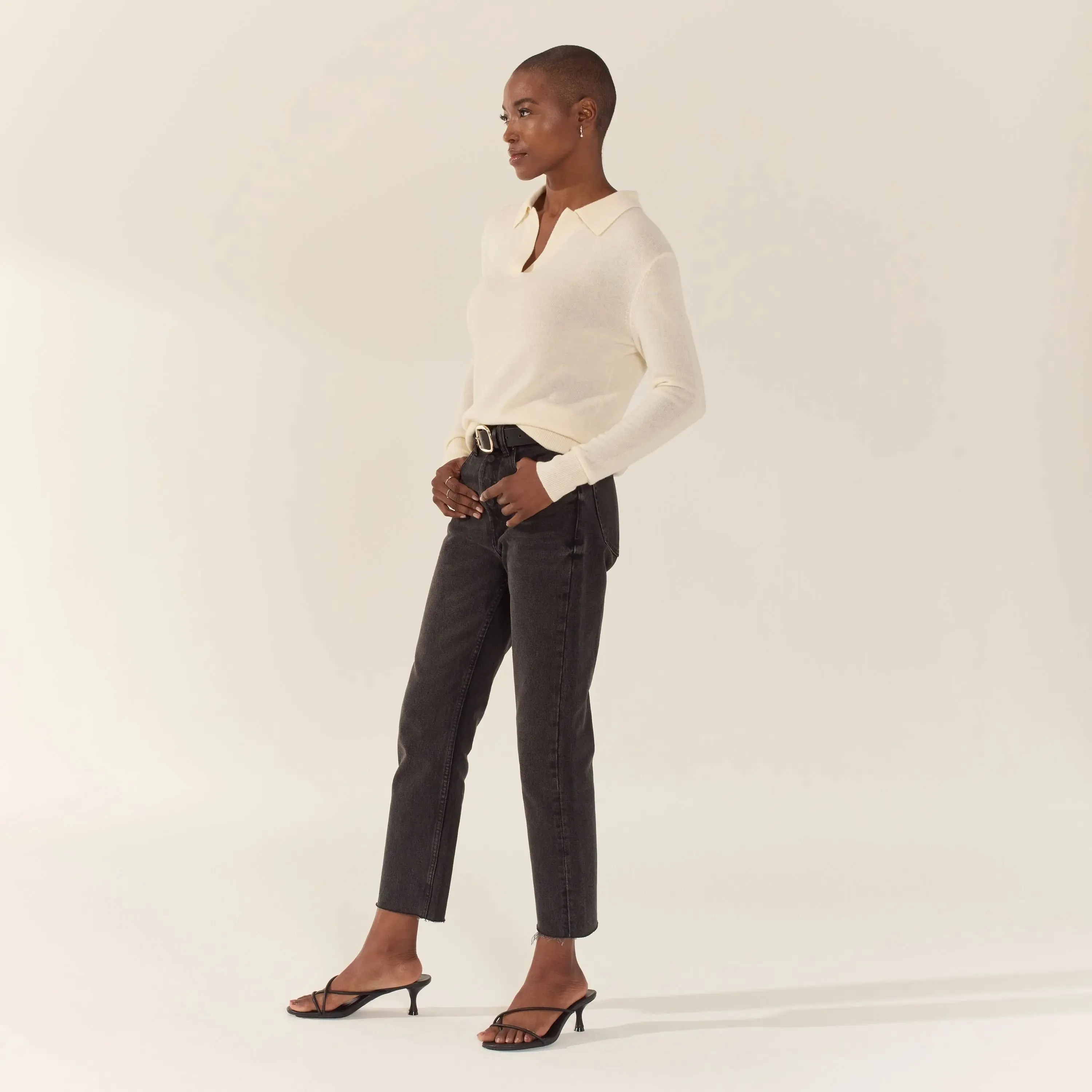 Camila Airy Collared cashmere Sweater by Italic