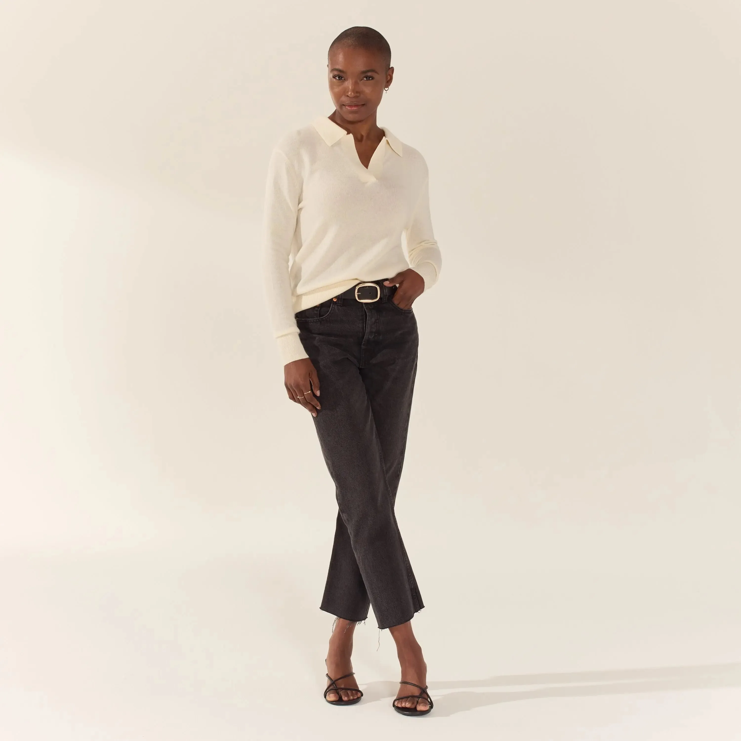 Camila Airy Collared cashmere Sweater by Italic
