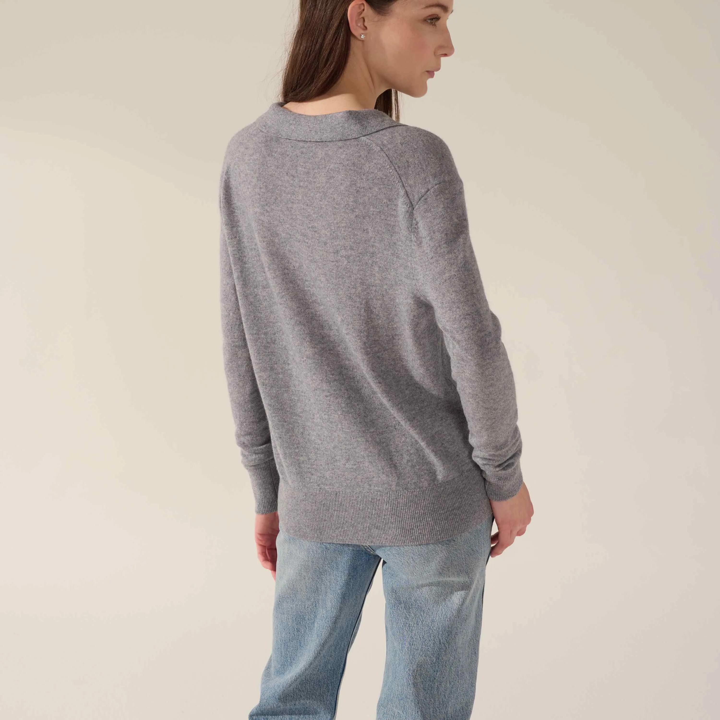 Camila Airy Collared cashmere Sweater by Italic