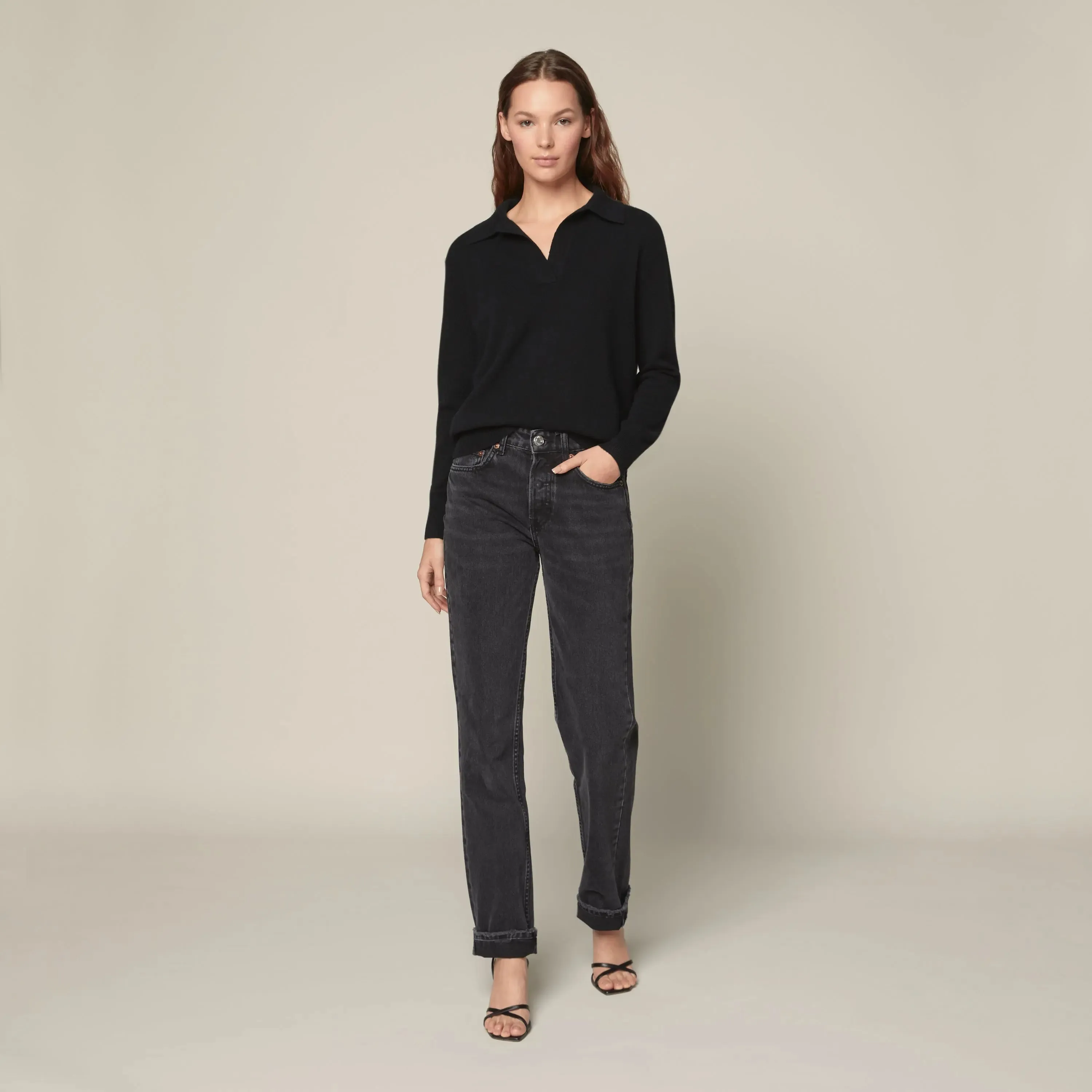 Camila Airy Collared cashmere Sweater by Italic
