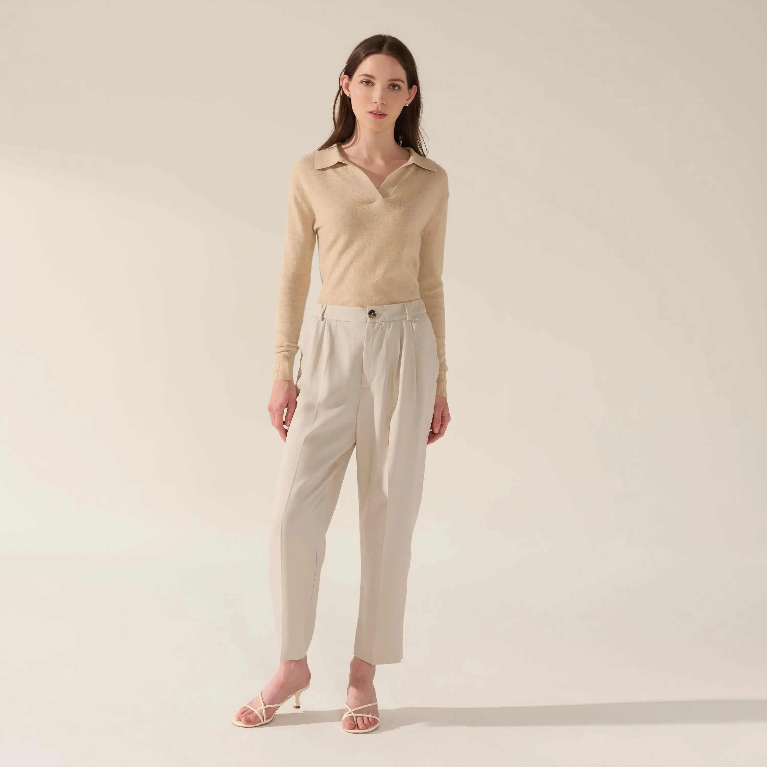 Camila Airy Collared cashmere Sweater by Italic
