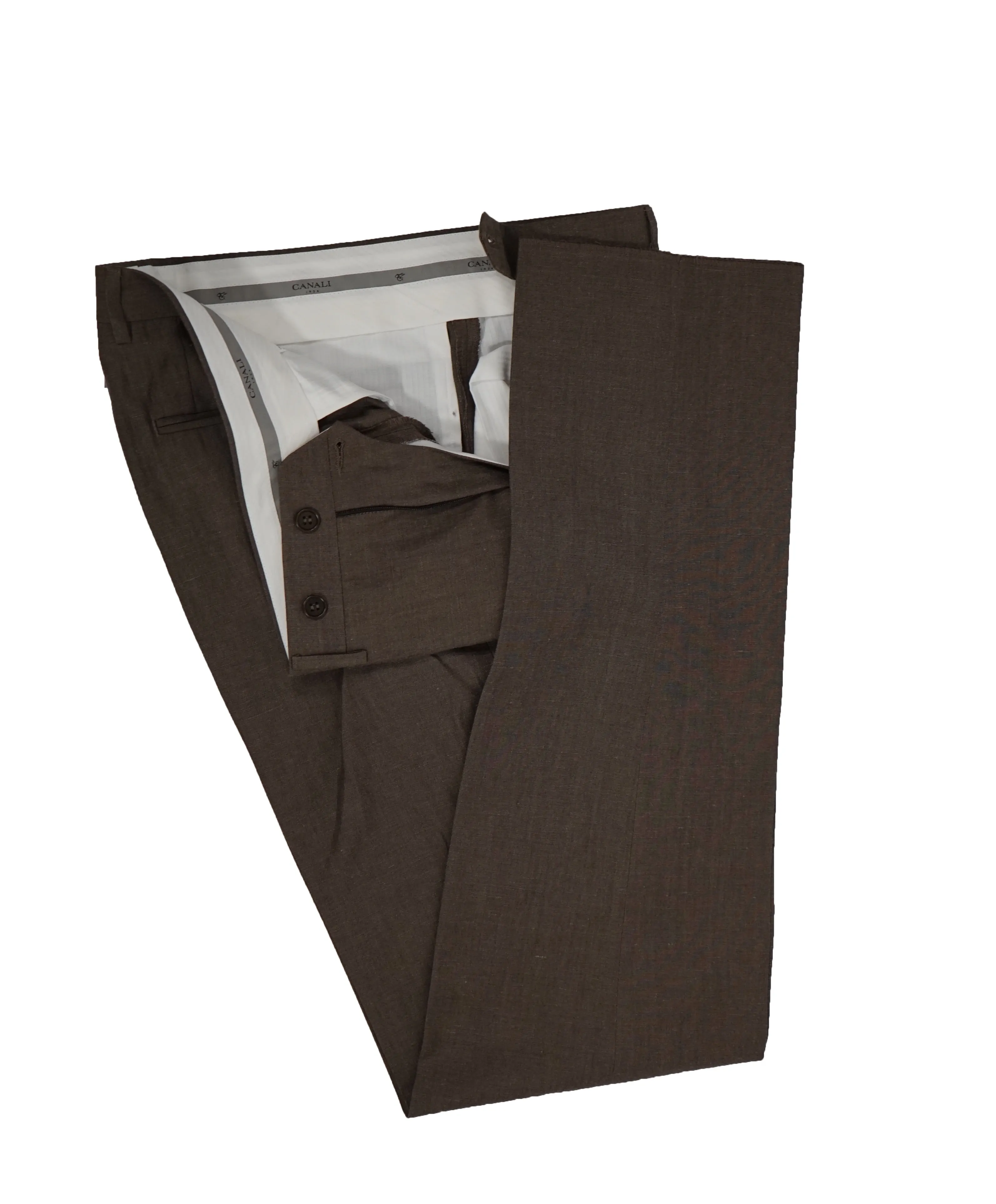 CANALI - Wool/Linen Blend Partially Lined Suit - 42R