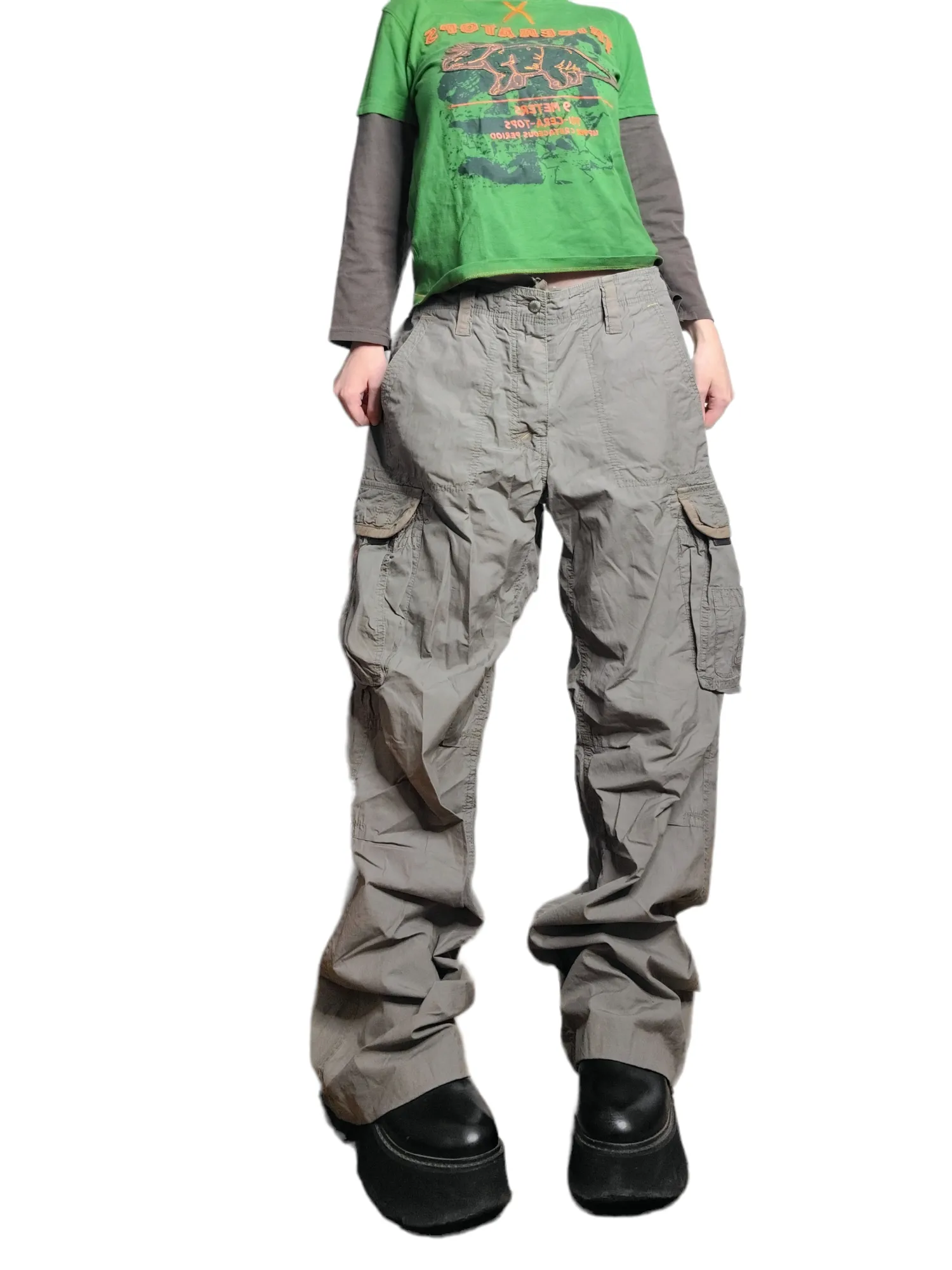 Cargo 90s grunge kaki