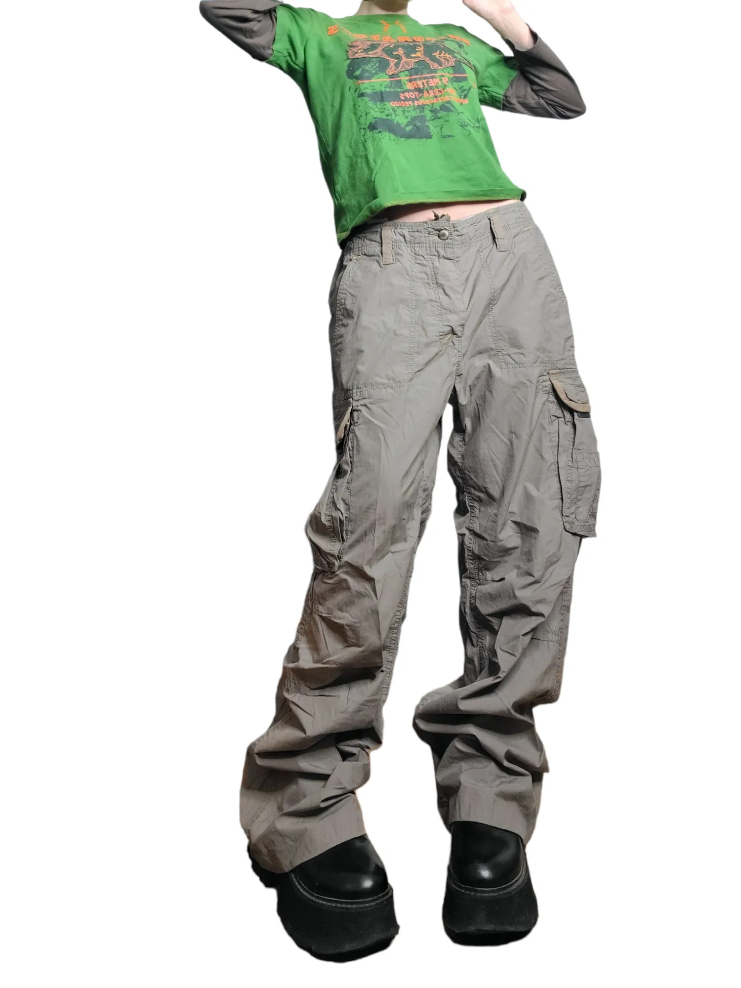 Cargo 90s grunge kaki