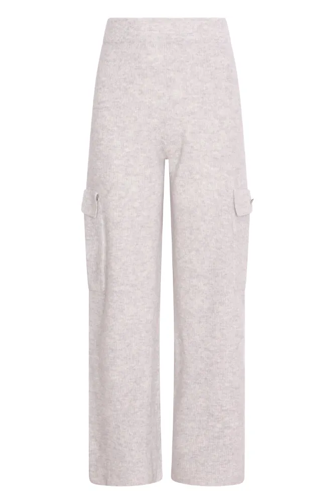 Cargo Pant with Button Detail in Fog