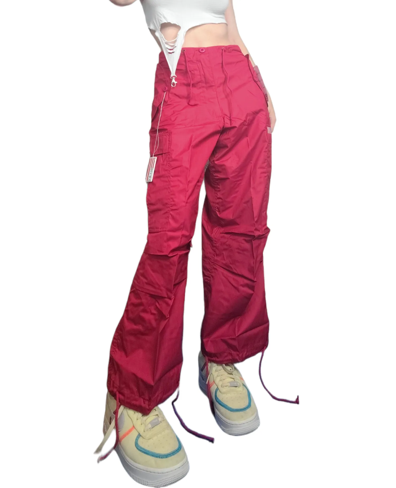Cargo parachute rouge vintage