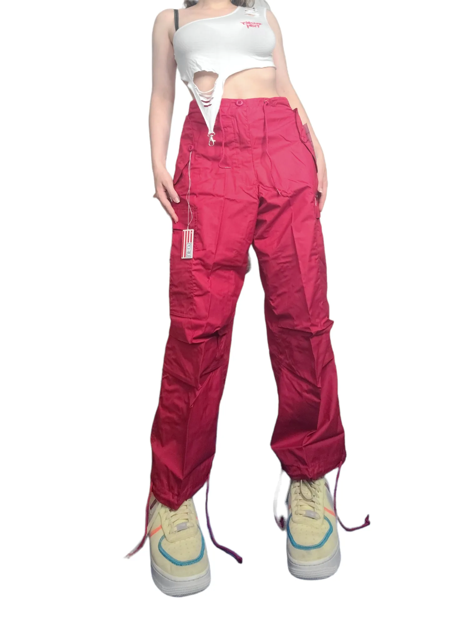 Cargo parachute rouge vintage