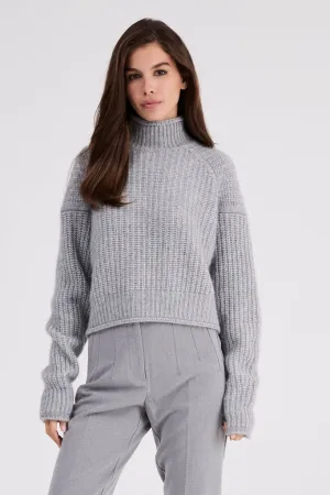 Carole Cashmere Sweater - Pebble Grey