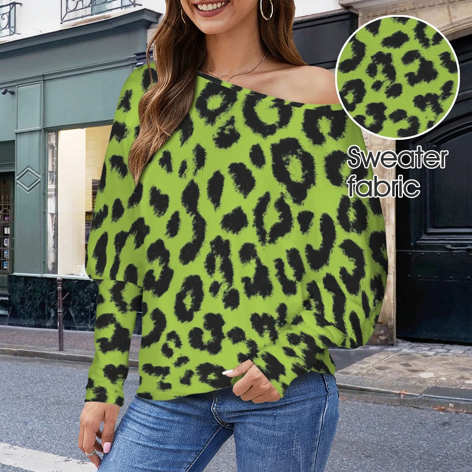 Casual Long Sleeve Off Shoulder Sweater