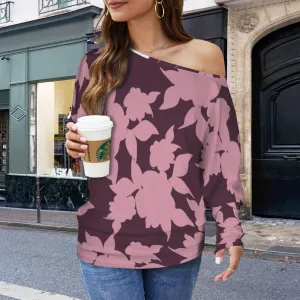 Casual Long Sleeve Off Shoulder Sweater