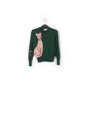 Cat intarsia sweater