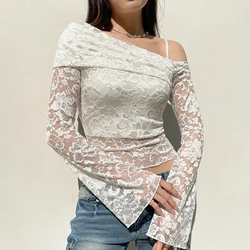 Cher Lace Off Shoulder Top