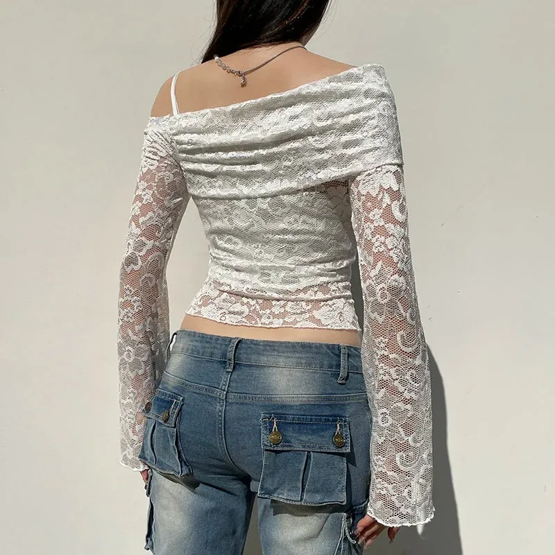 Cher Lace Off Shoulder Top