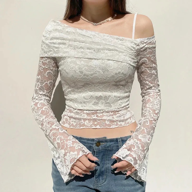 Cher Lace Off Shoulder Top