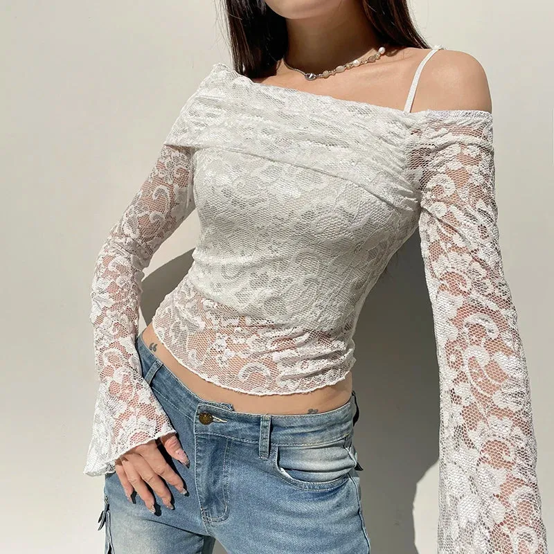 Cher Lace Off Shoulder Top