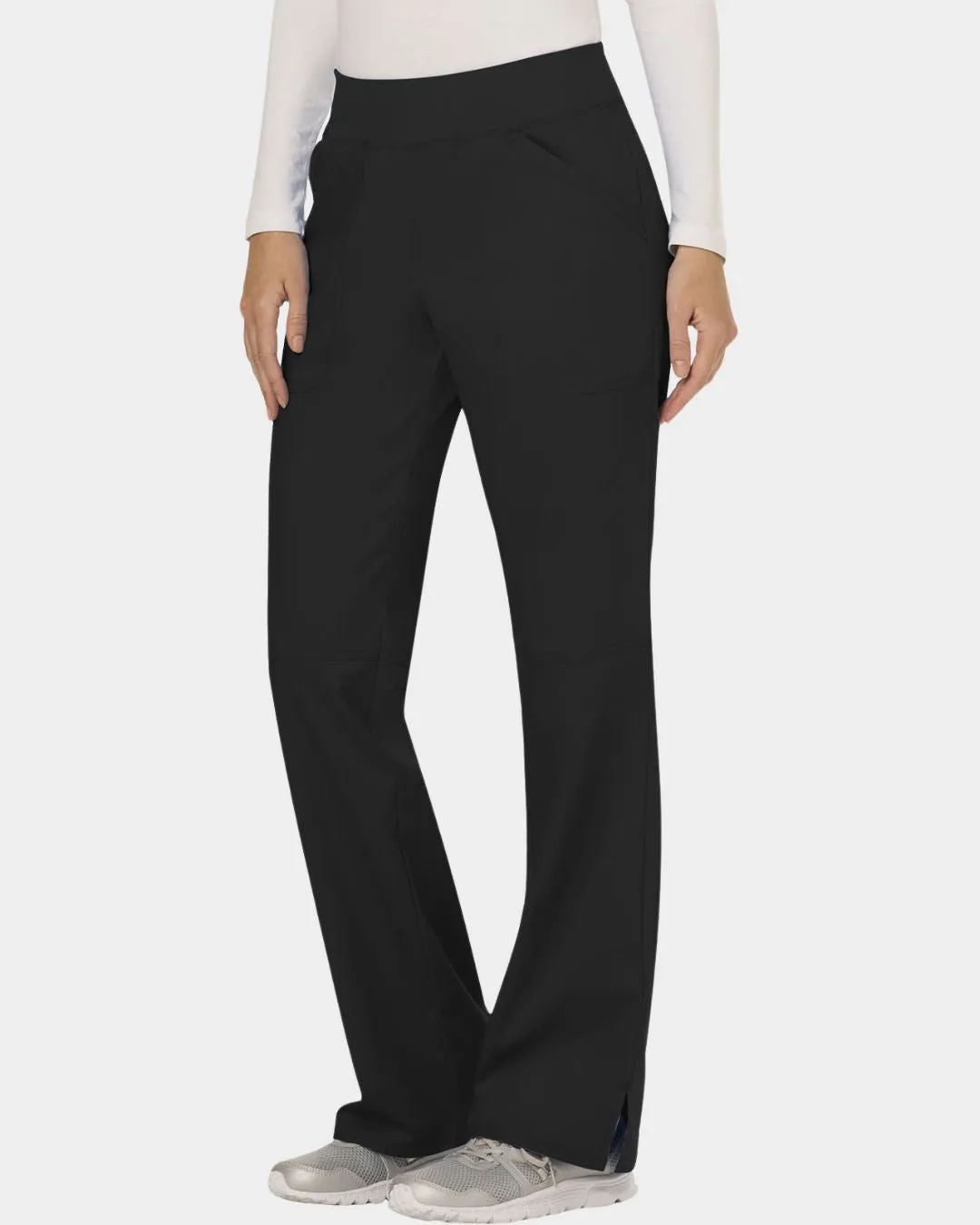 Cherokee Womens Mid Rise Straight Leg Pull-on Pant - WW110