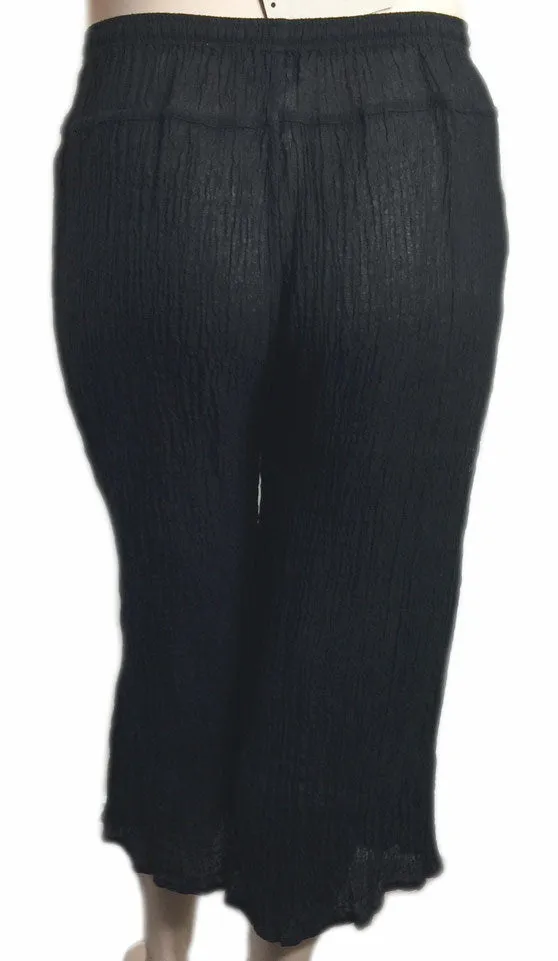 Cheyenne Black Linen Gauze Pants
