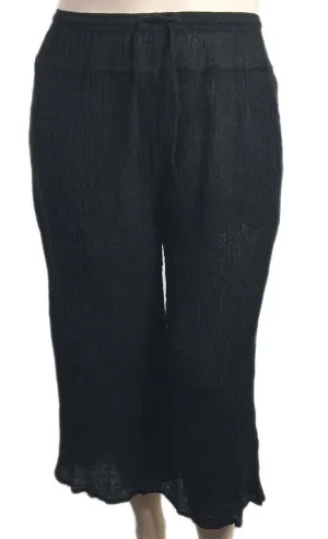 Cheyenne Black Linen Gauze Pants