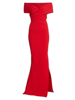 Chiara Boni Stretch Jersey Fishtail Gown