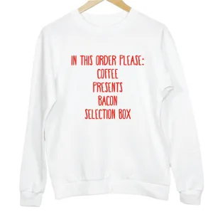Christmas Wishing List Adult Sweatshirt