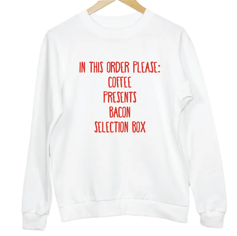 Christmas Wishing List Adult Sweatshirt