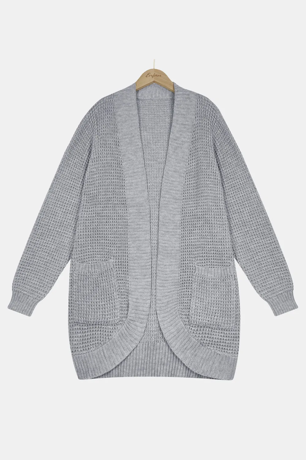 Chunky Knit Longline Cardigan with Pockets