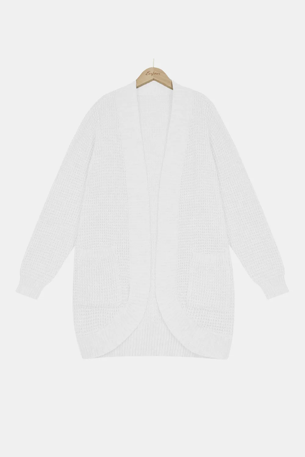 Chunky Knit Longline Cardigan with Pockets