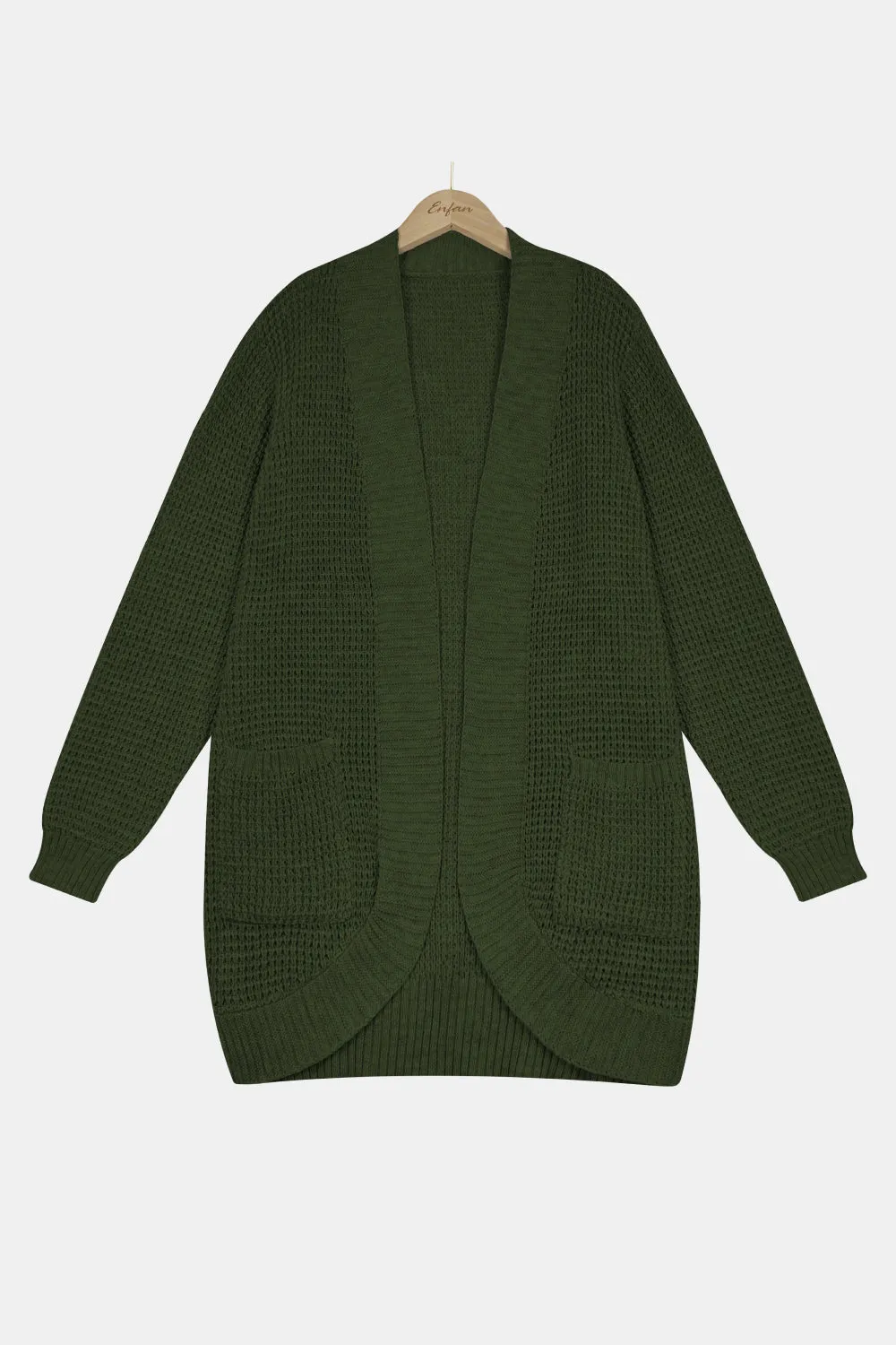 Chunky Knit Longline Cardigan with Pockets