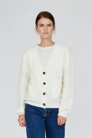 Claudia V-Cardigan W. Pockets - Birch