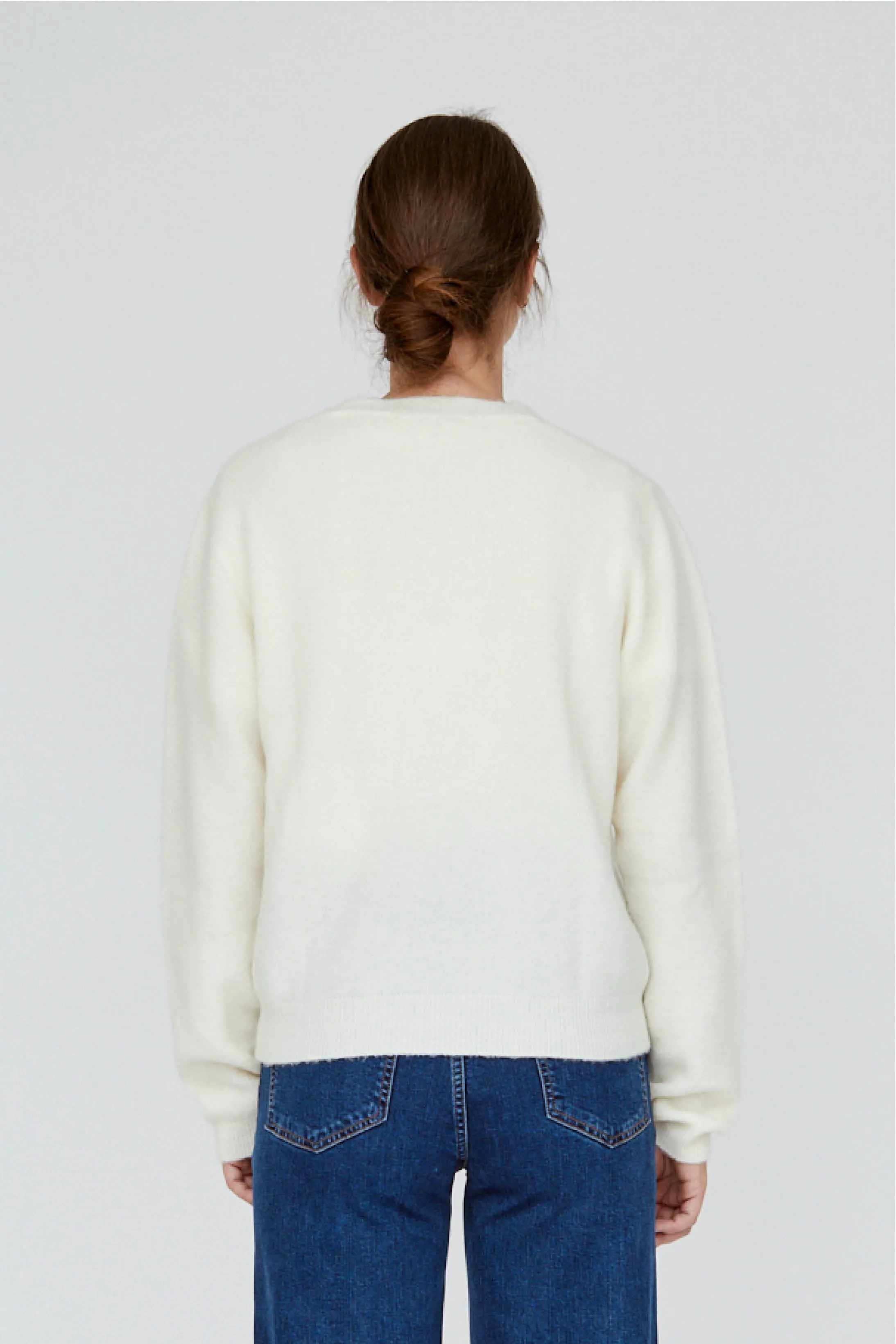Claudia V-Cardigan W. Pockets - Birch
