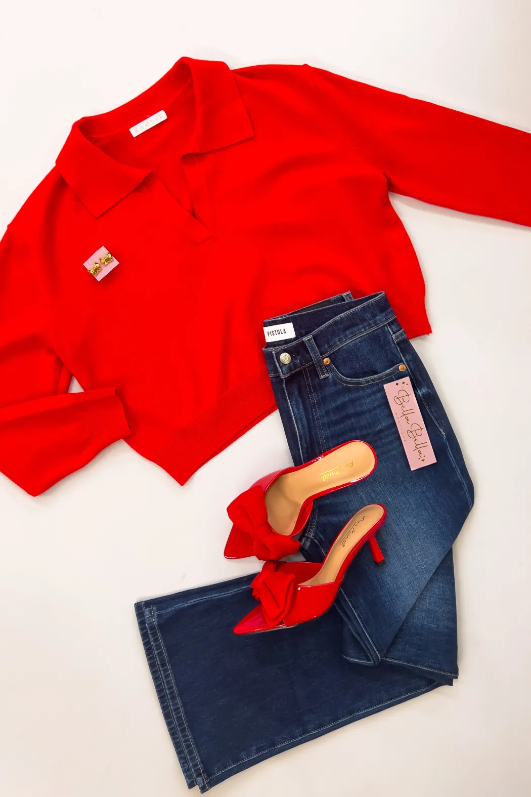 Collared V-Neck Sweater