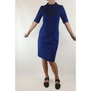 Cos blue wool majority dress with half length sleeves size 36 (best fits size 8)