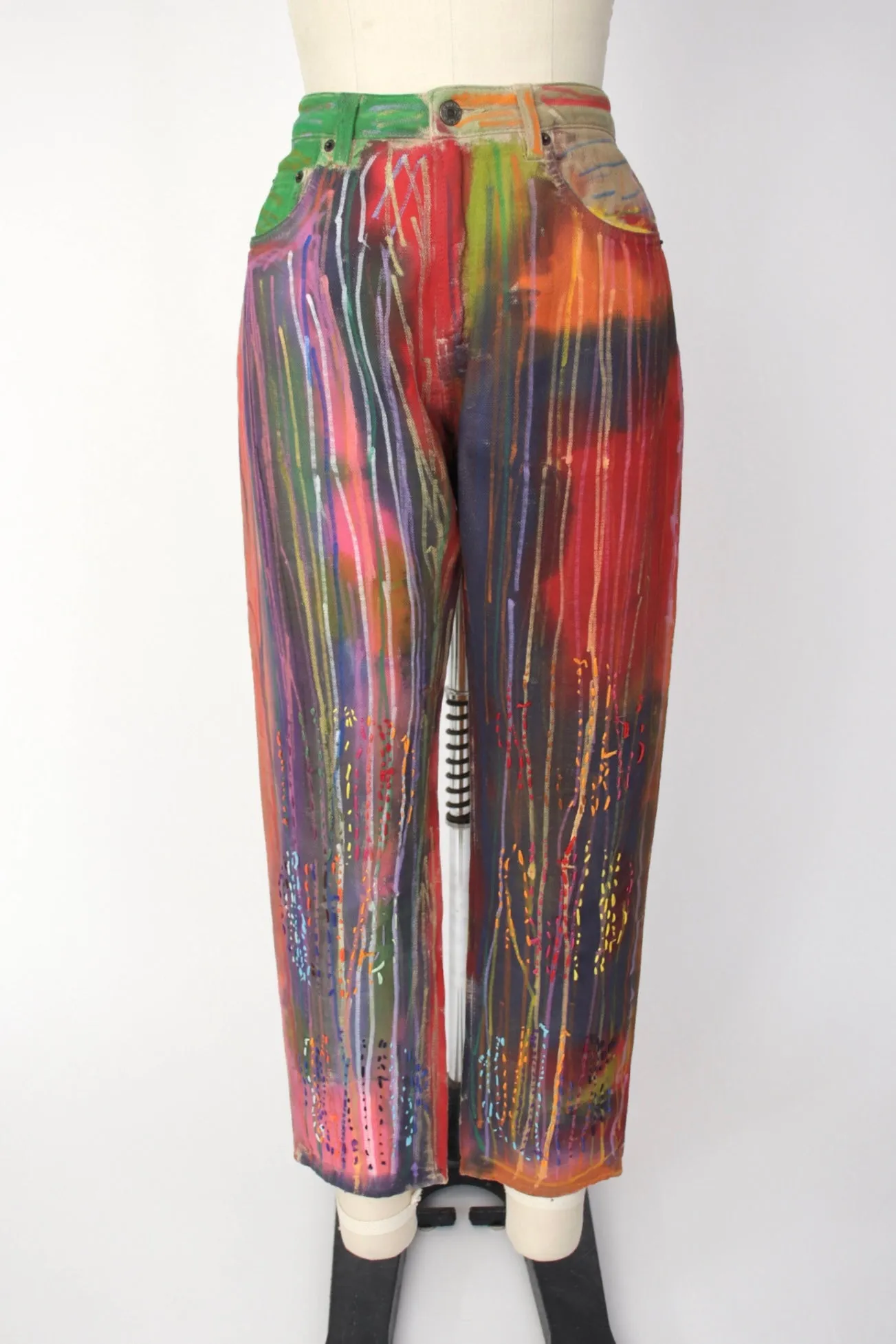 Creative Growth Lisa Lipton x 6397 Hand Painted Pants*