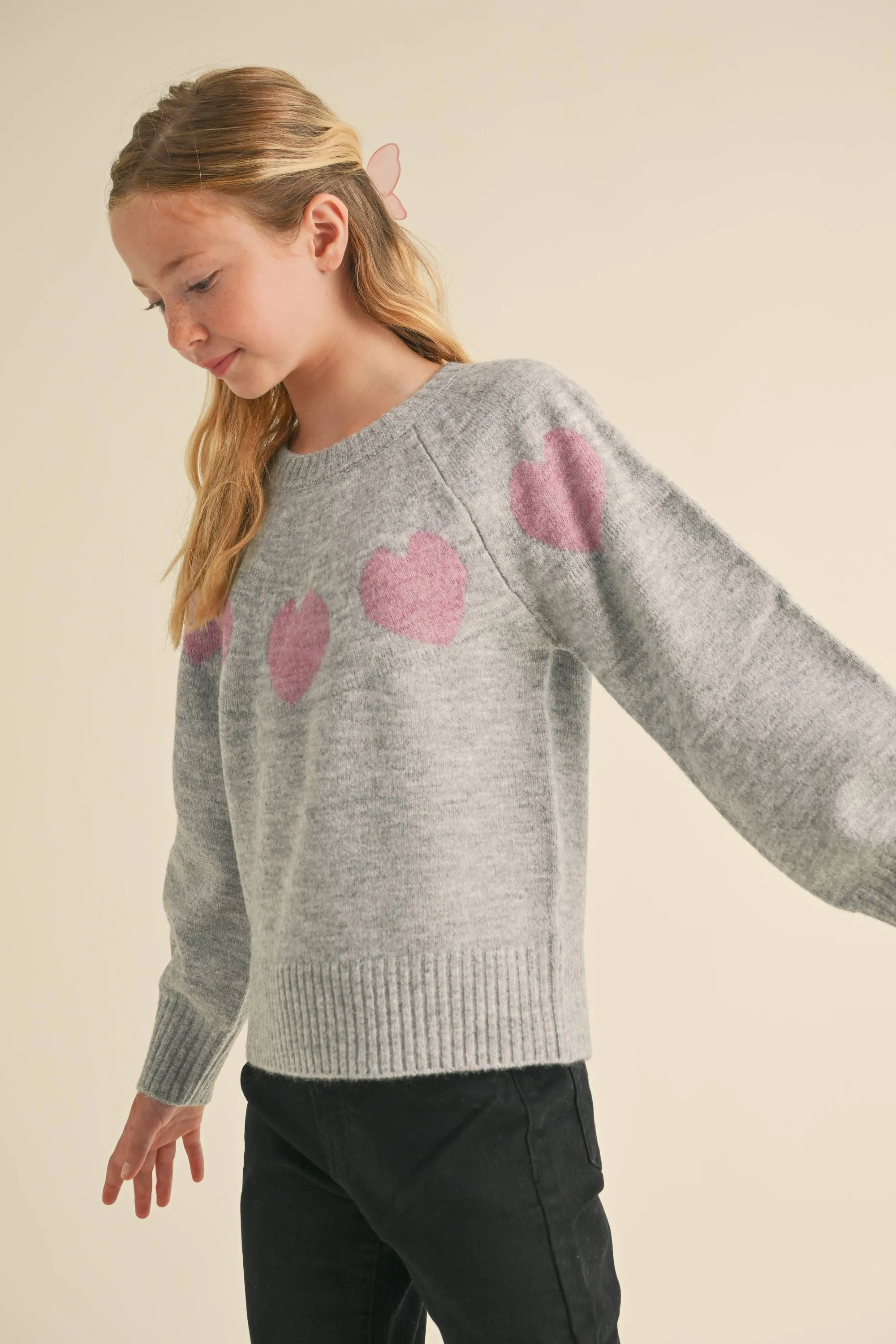 CREW NECK RAGLAN SWEATER