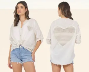 Crochet Heart Shirt