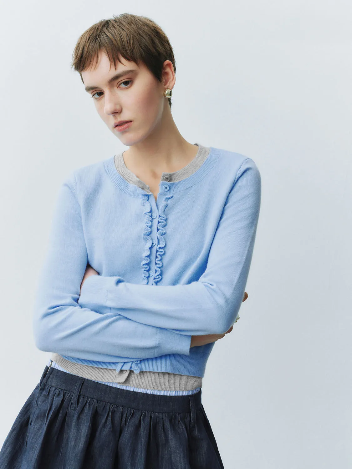 Cropped Knitted Cardigans