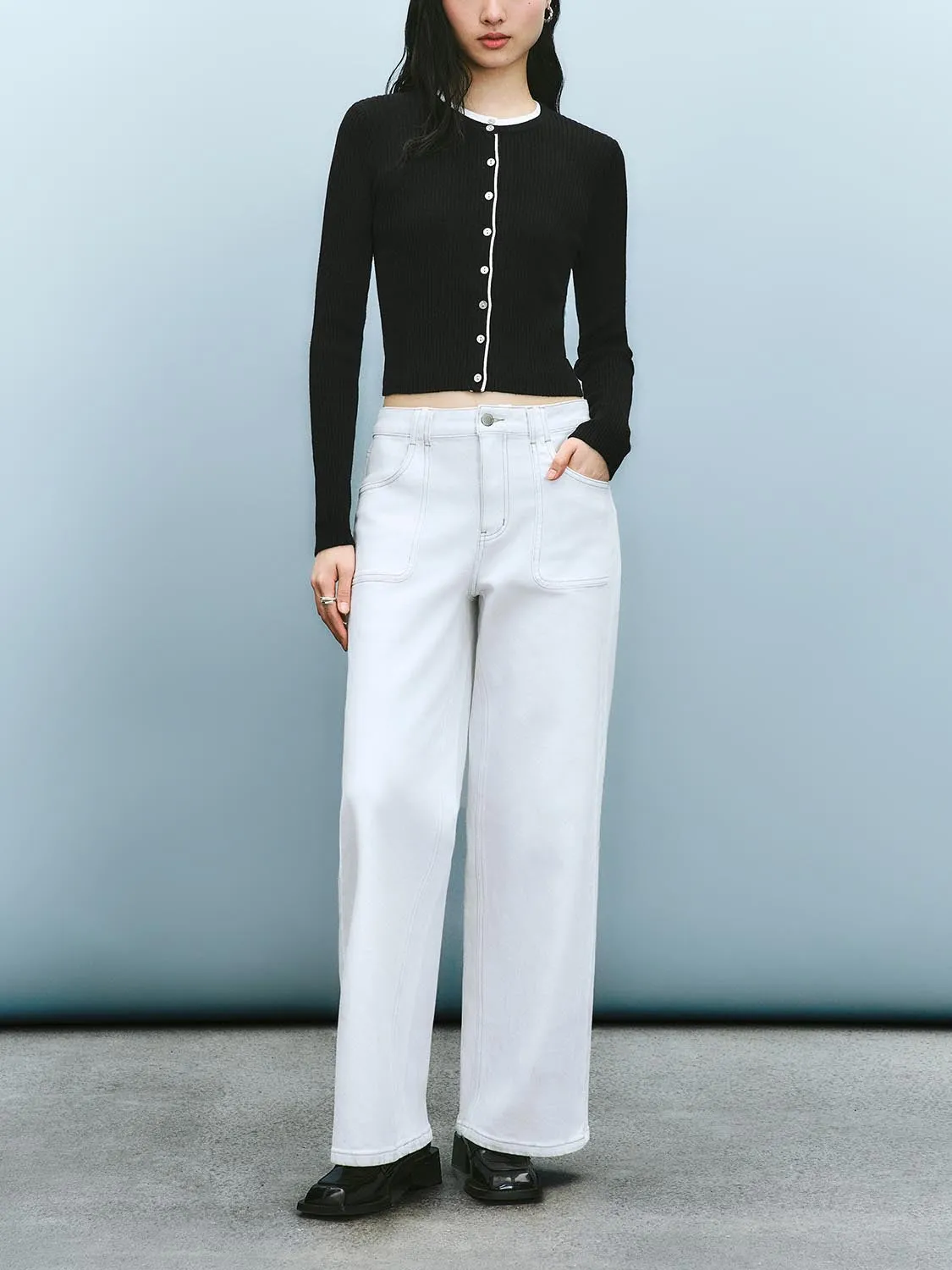Cropped Knitted Cardigans