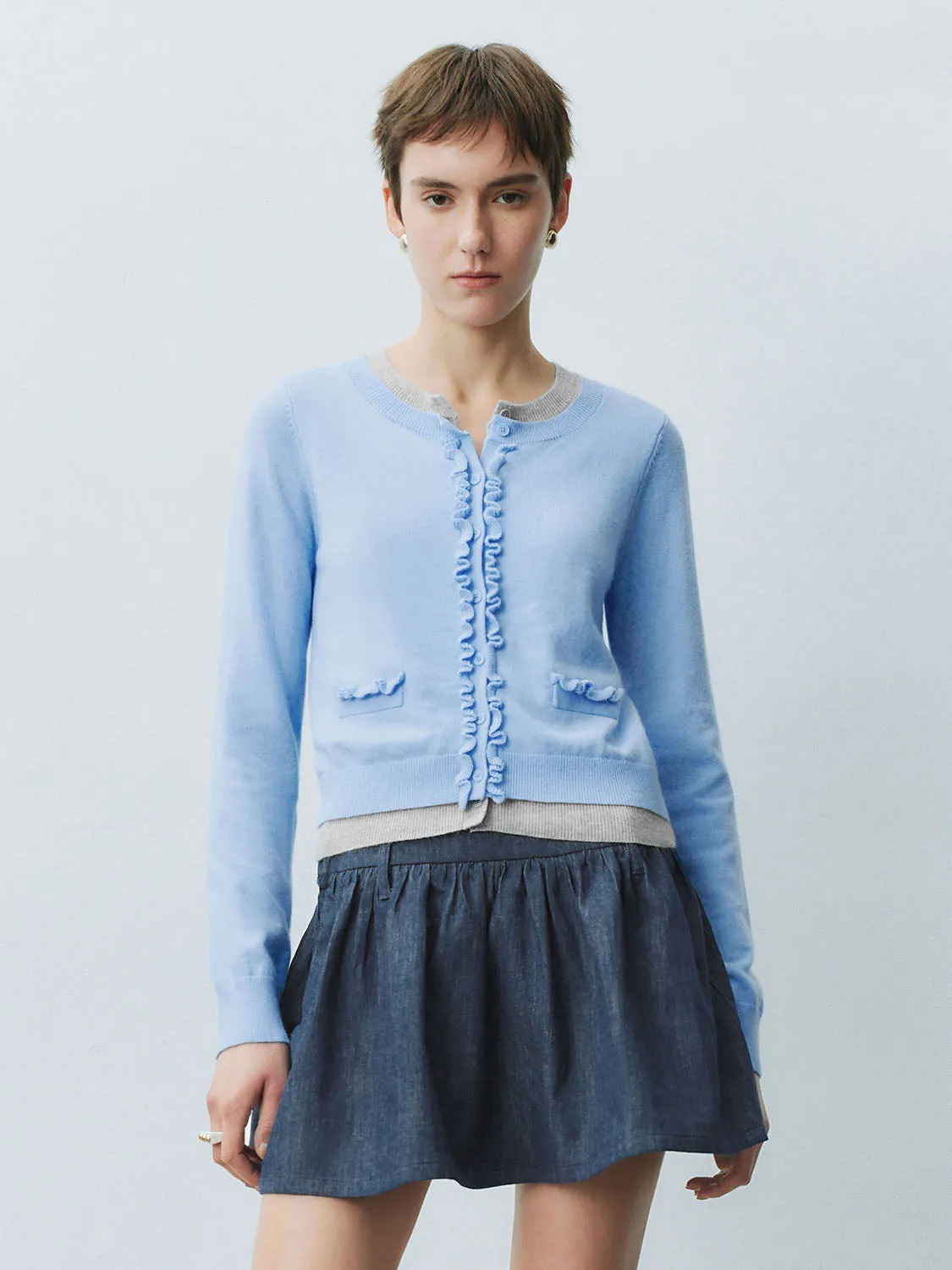 Cropped Knitted Cardigans