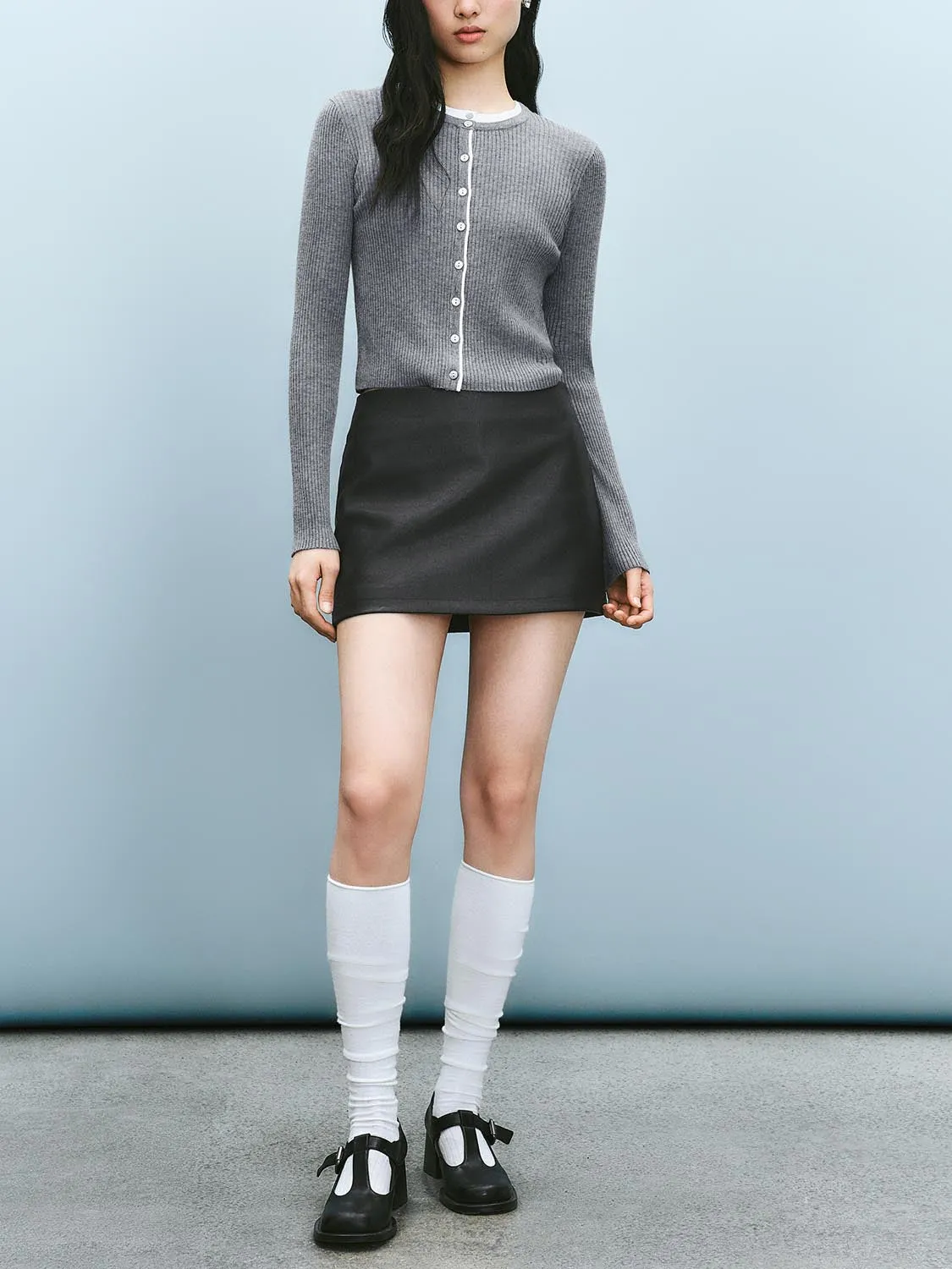 Cropped Knitted Cardigans