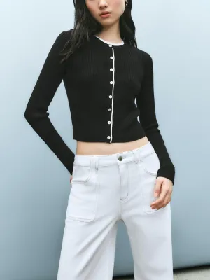 Cropped Knitted Cardigans