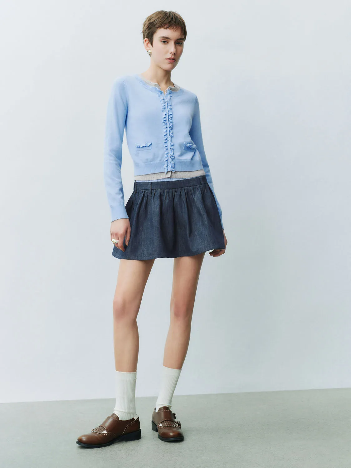 Cropped Knitted Cardigans
