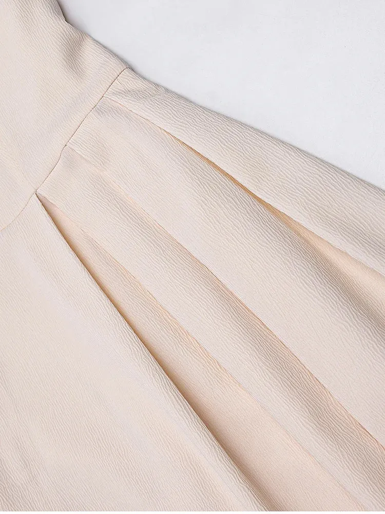 Cross Straps Square Neck Long Dress
