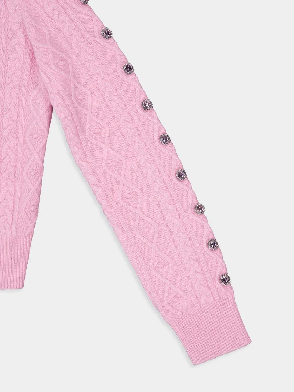 Crystal-Embellished Cashmere Cardigan