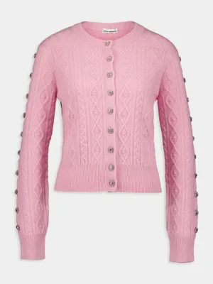 Crystal-Embellished Cashmere Cardigan