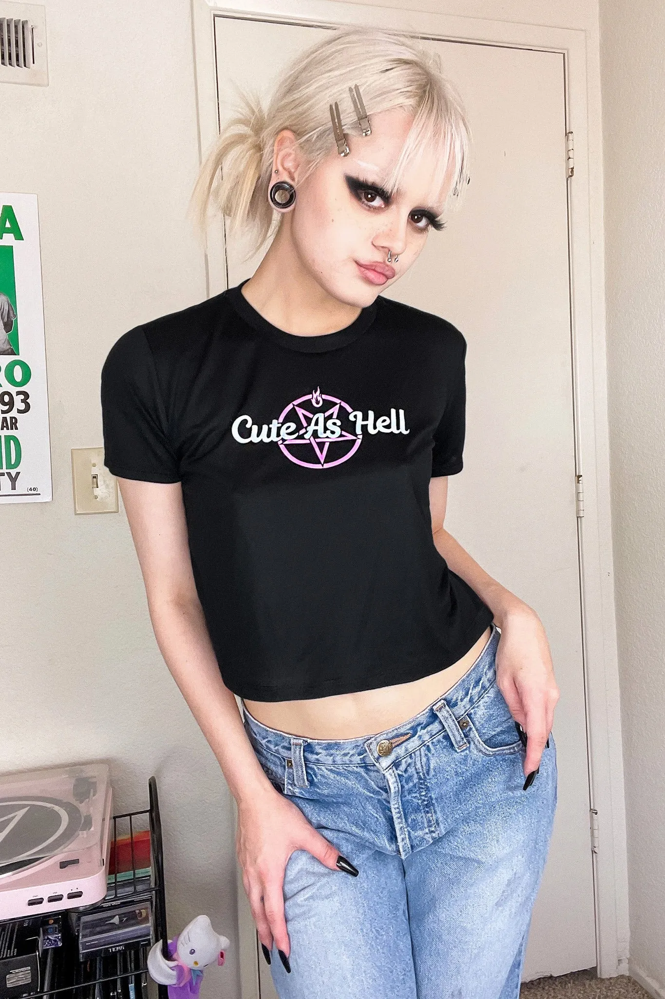 Cute As Hell Crop Tee